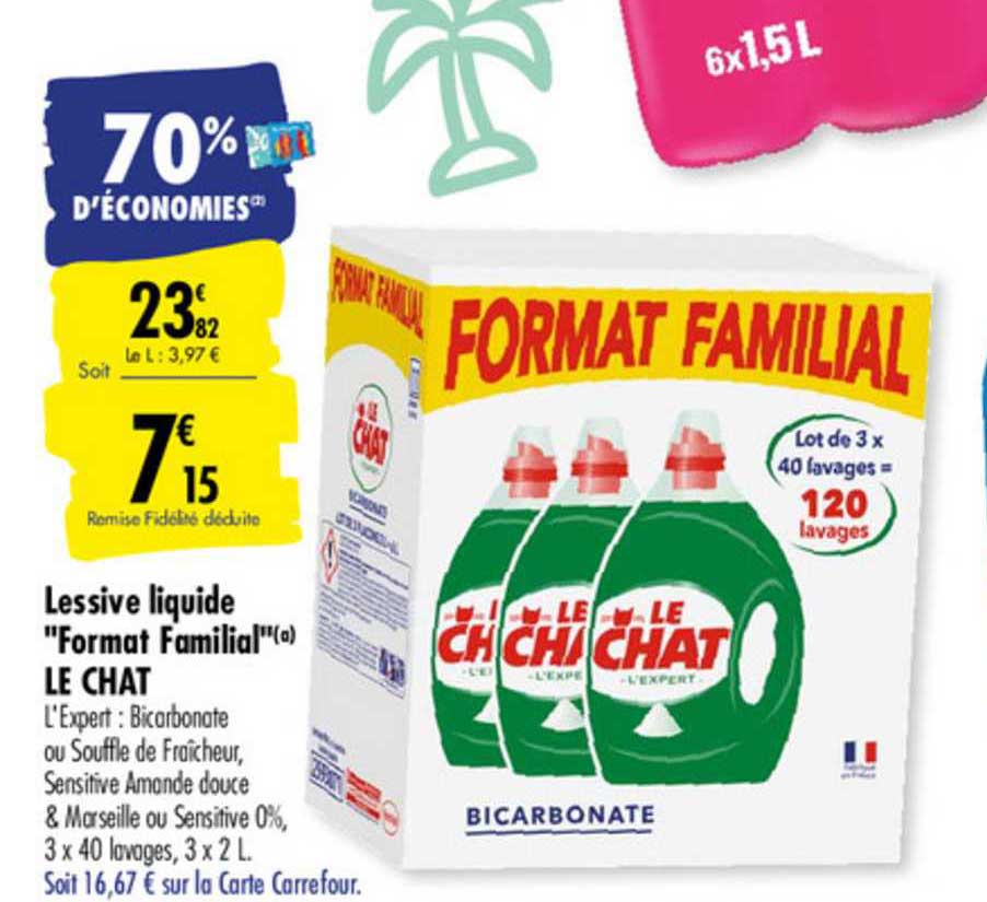 lessives liquide format familial le chat