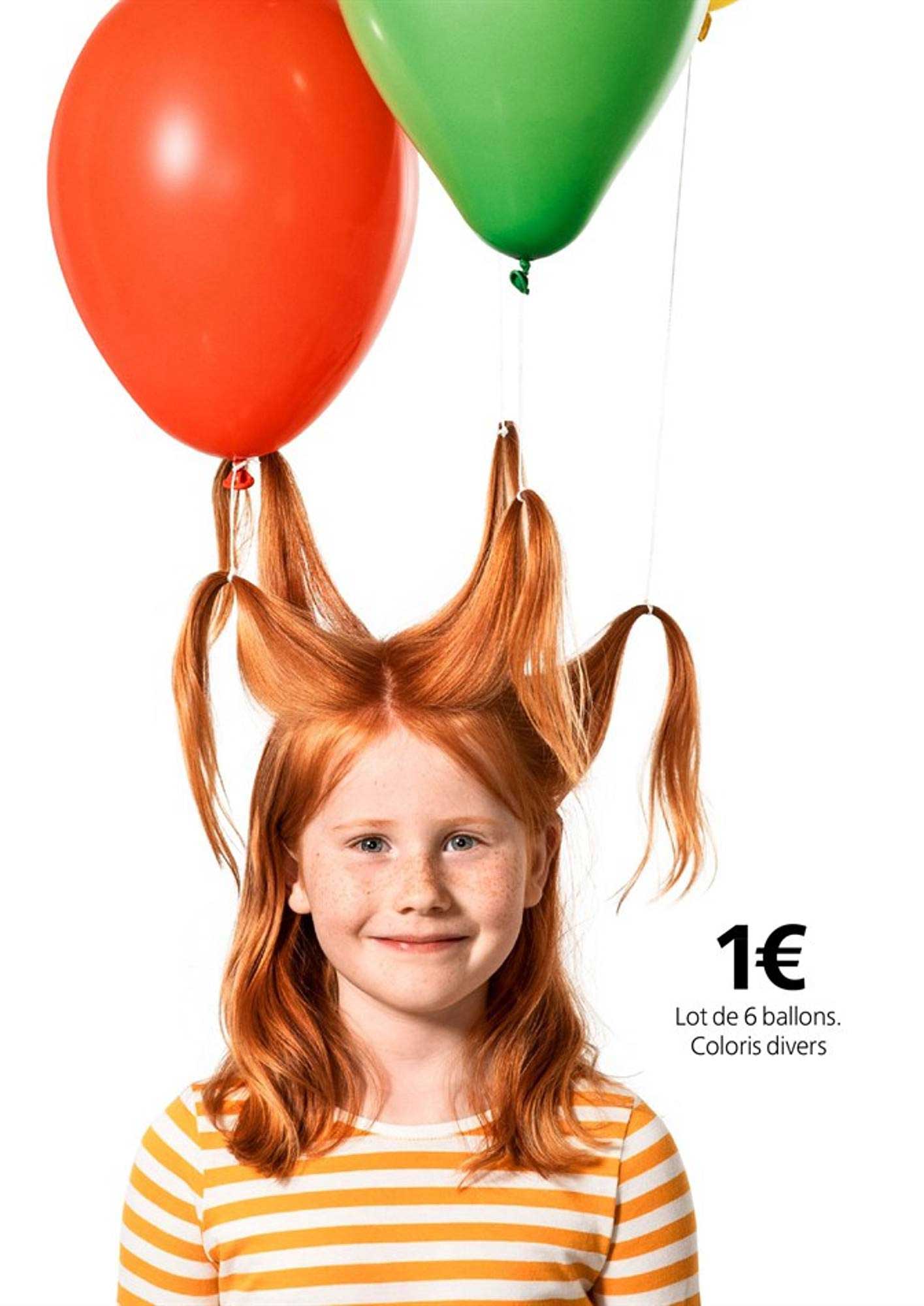 lot de 6 ballons coloris divers