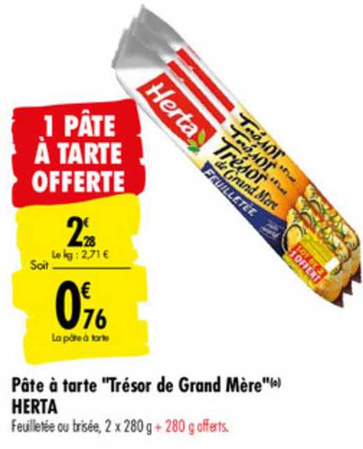 Pâte à Tarte Trésor De Grand Mère Herta