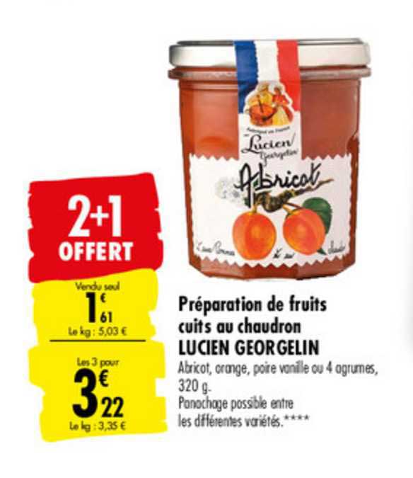 préparation de fruits cuits au chaudron lucien goergelin 2+1 offert
