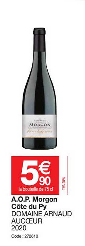 a.o.p. morgon côte du py domaine arnaud aucoeur 2020