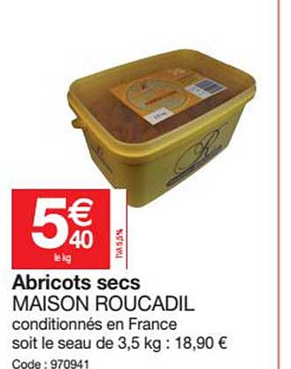 Abricots Secs Maison Roucadil