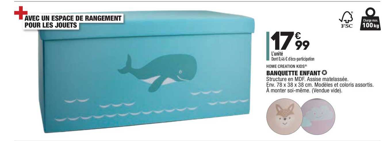 Banquette Enfant Home Creation Kids