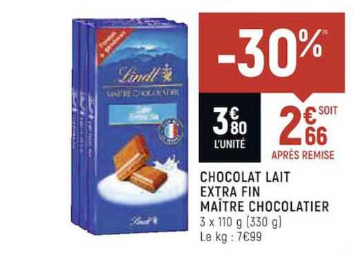 chocolat lait extra fin maître chocolatier