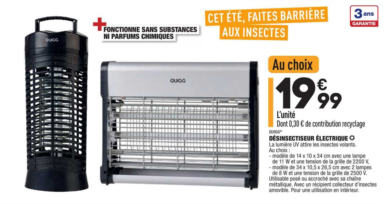 Désinsectiseur électrique Quigg