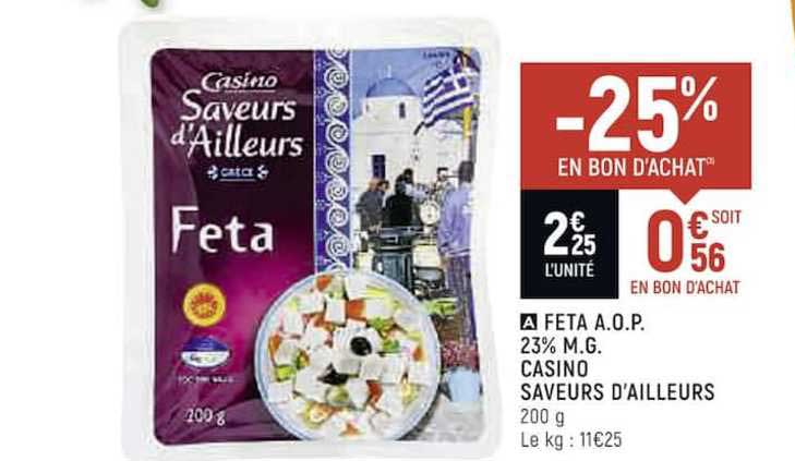 feta a.o.p. 23% saveurs d'ailleurs