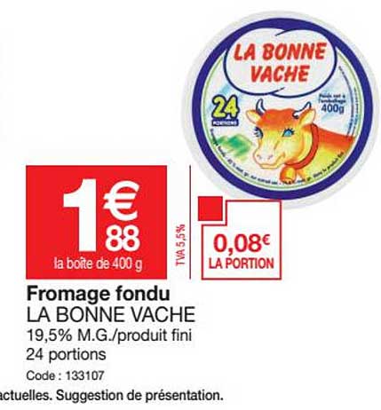 Fromage Fondu La Bonne Vache