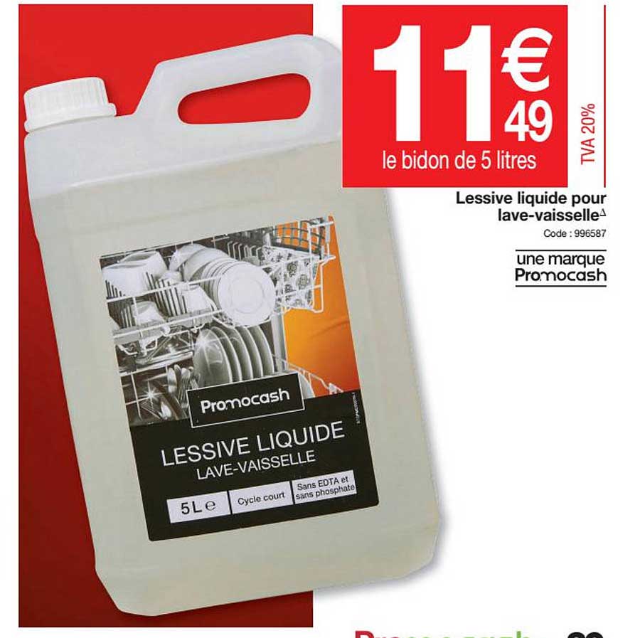 lessive liquide pour lave-vaisselle