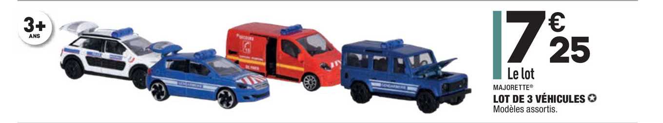 Lot De 3 Véhicules Majorette