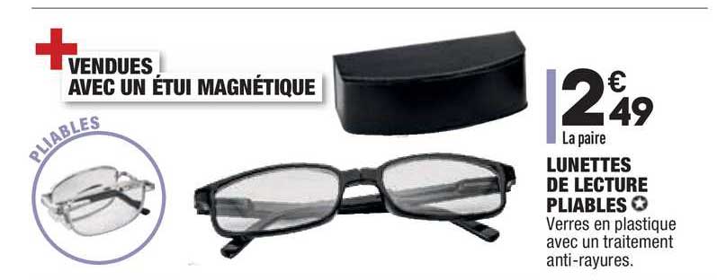 lunettes de lecture pliables