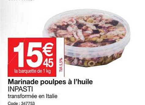 Marinade Poulpes à L'huile Inpasti