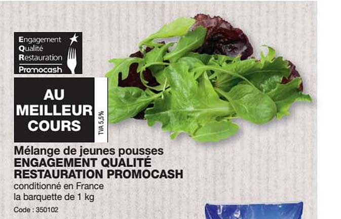 mélange de jeunes pousses engagement qualité restauration promocash