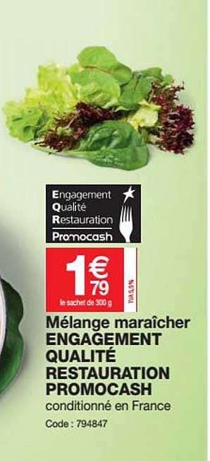 mélange maraîcher engagement qualité restauration promocash