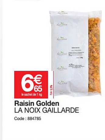 raisin golden la noix gaillarde