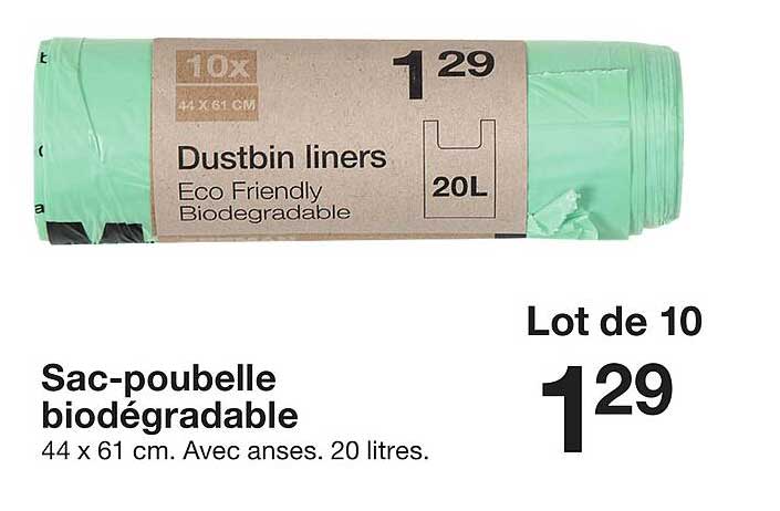 sac-poubelle biodégradable