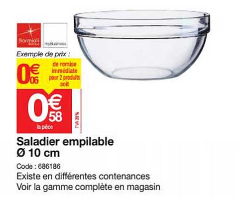 Saladier Empilable 10 Cm