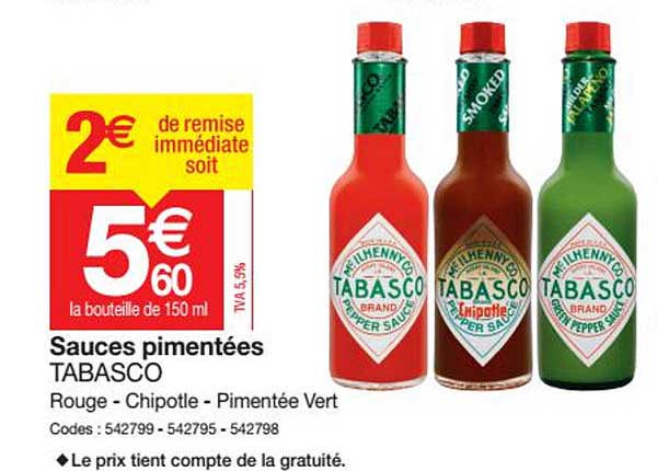 Sauces Pimentées Tabasco