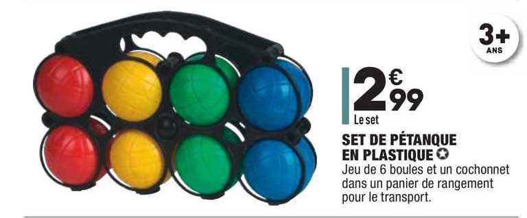 set de pétanque en plastique