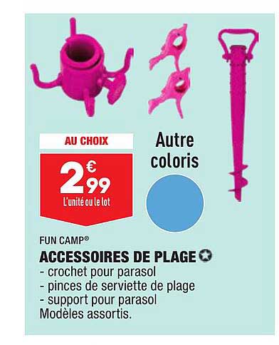 accessoires de plage fun camp