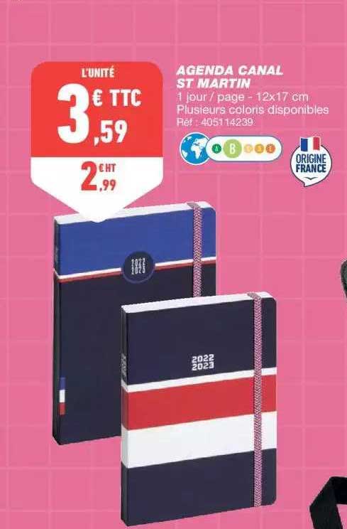 agenda canal st martin