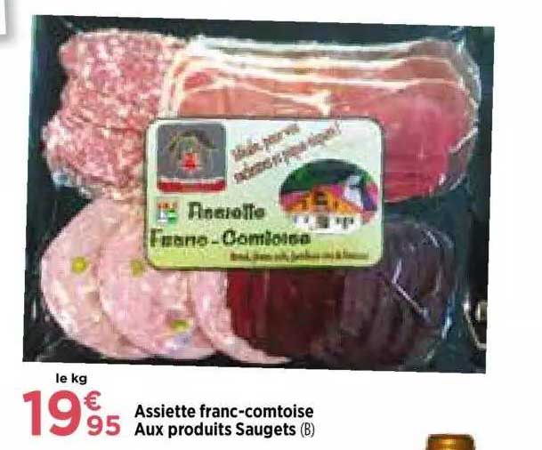 assiette franc-comtoise aux produits saugets