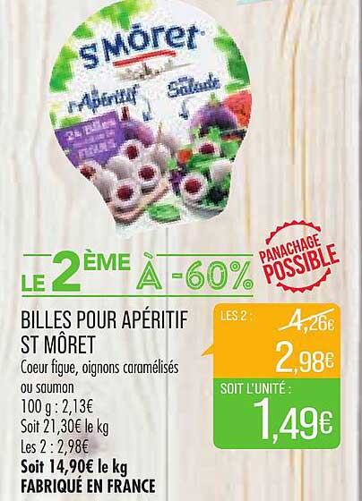 billes pour apéritif st môret