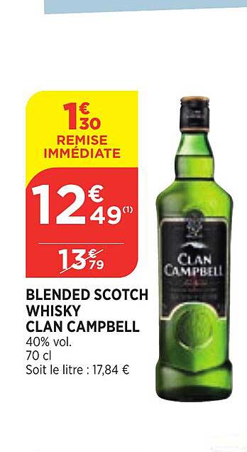 blended scotch whisky clan campbell
