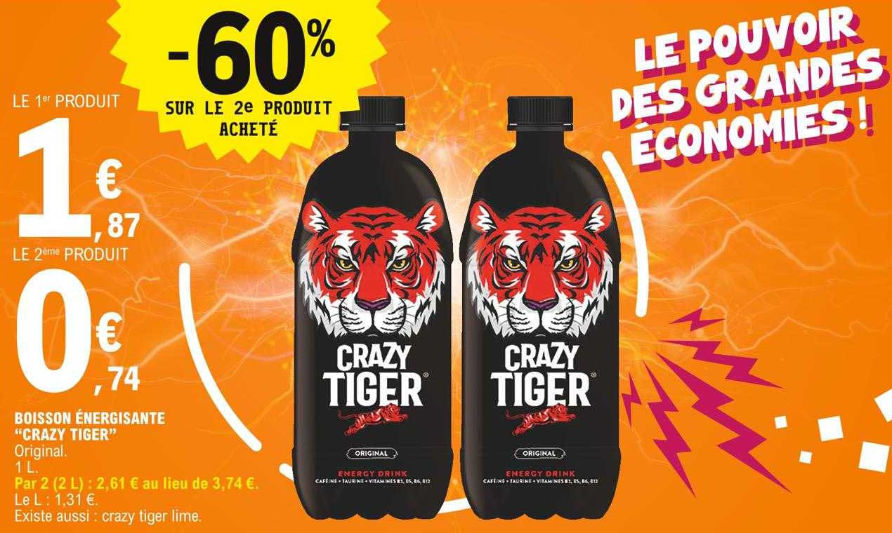 boisson énergisante "crazy tiger"
