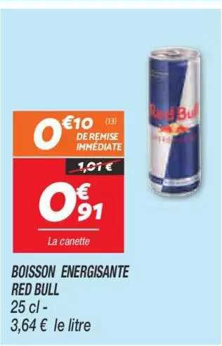 boisson énergisante red bull
