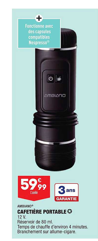 Cafetière Portable Ambiano