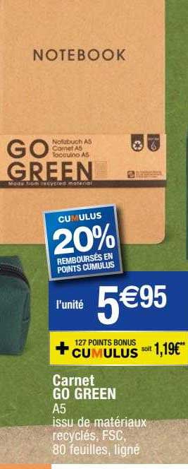Carnet Go Green A5