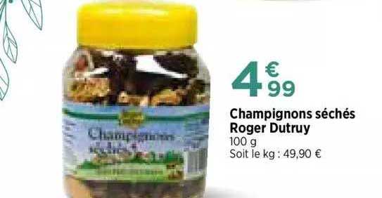 champignons séchés roger dutruy