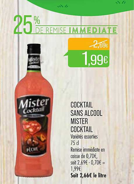 cocktail sans alcool mister cocktail