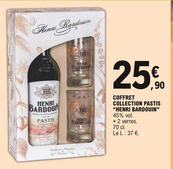 coffret collection pastis "henri bardouin"