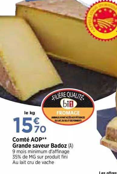 Comté Aop Grande Saveur Badoz