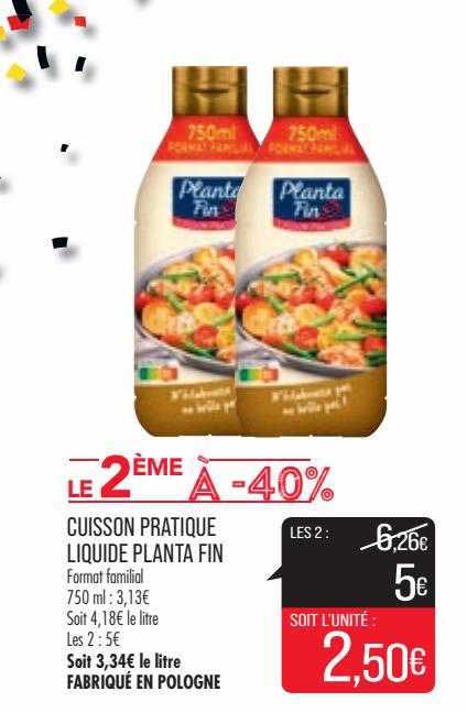 Cuisson Pratique Liquide Planta Fin