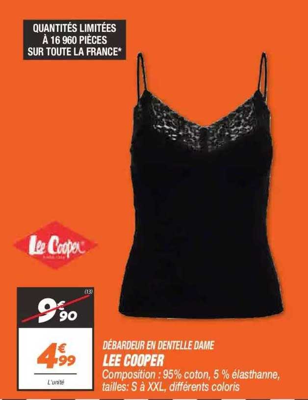 débardeur en dentelle dame lee cooper