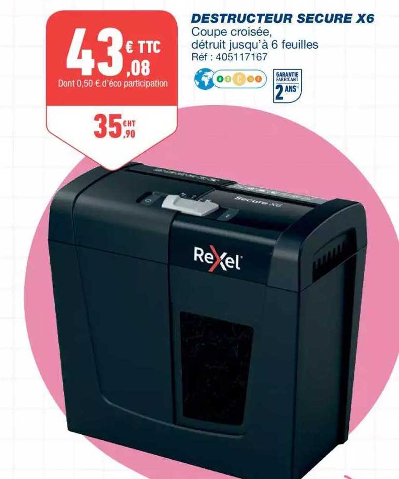 destructeur secure x6