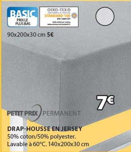 drap-housse en jersey
