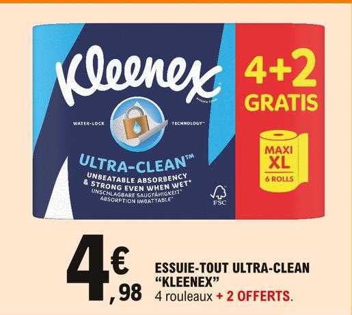 essuie-tout ultra-clean "kleenex"