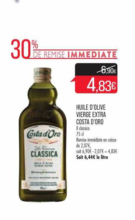 huile d'olive vierge extra costa d'oro