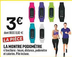 la montre podomètre