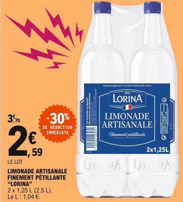 limonade artisanale finement pétillante "lorina"