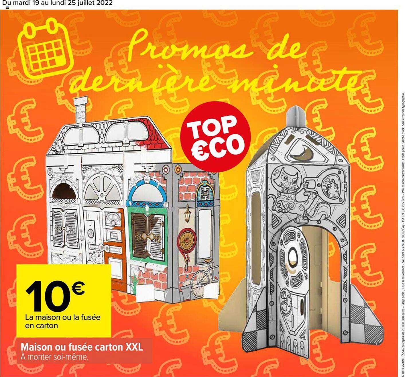 maison ou fusée carton XXL