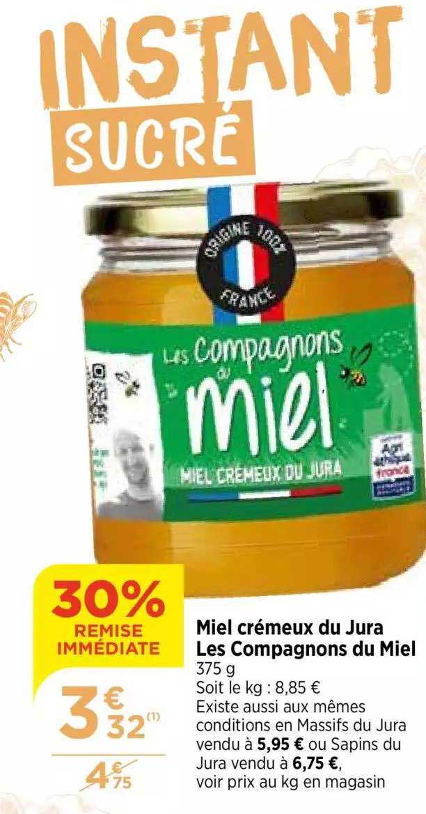miel crémeux du jura les compagnons du miel