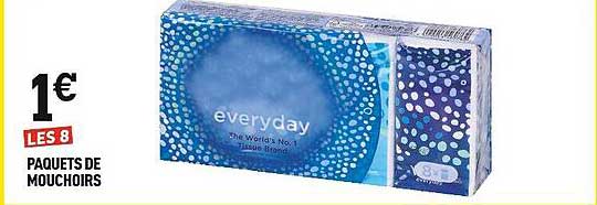 paquets de mouchoirs