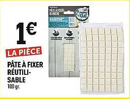 pâte à fixer réutilisable