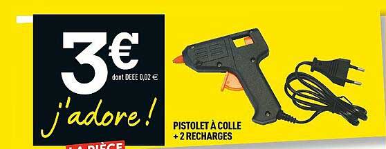 Pistolet à Colle + 2 Recharges