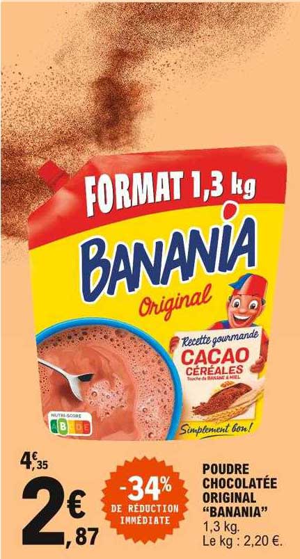 poudre chocolatée original "banania"