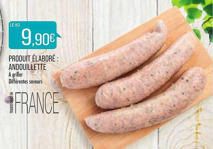 produit élaboré : andouillette